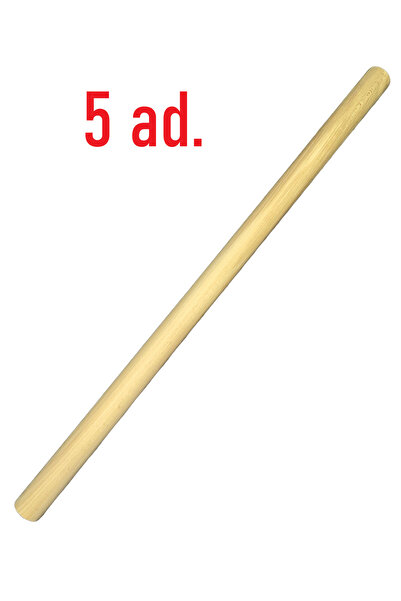 Genel Markalar 50 cm Uzun 35 mm Kalın Ahşap Pürüzsüz Yuvarlak Çubuk 5 Adet, Makrome Çubuğu, Hobi Çubuğu