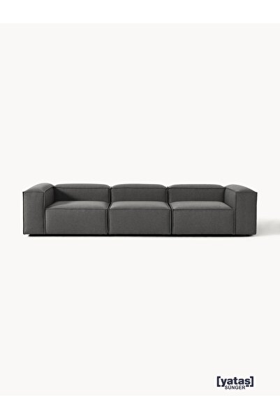 Mobilya Stant Most Mollis 3 Modül Kanepe Koltuk 41 Koyu Antrasit Keten Kumaş ...