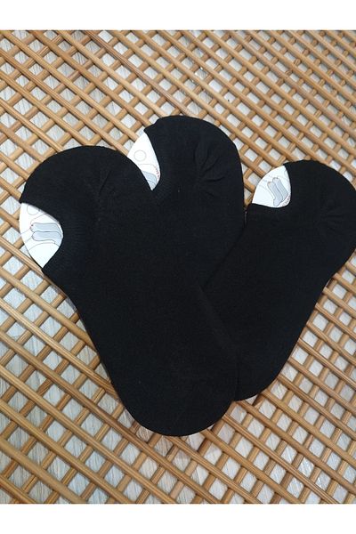 Rocks For Seamless Toe 3 Pairs Combed Heel Printed Sneaker Men's Socks