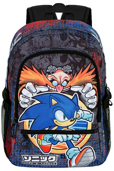 Sonic Sonic The Hedgehog Checkpoint school bag, 44 x 31 x 18 cm