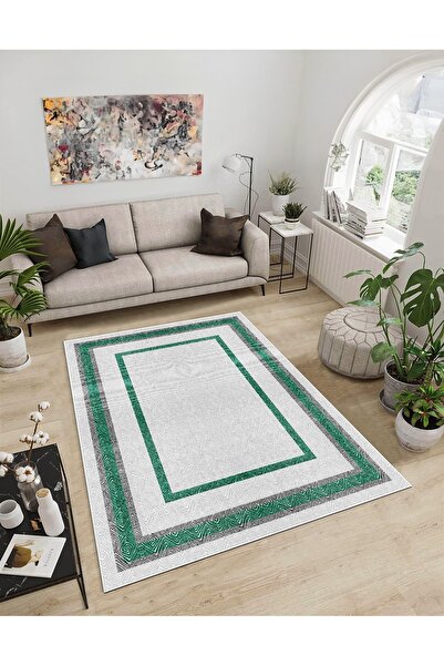 Dijidekor Shine M(34) Πράσινο Αντιολισθητικό Ψηφιακό Διακοσμητικό Χαλί με τύπ...