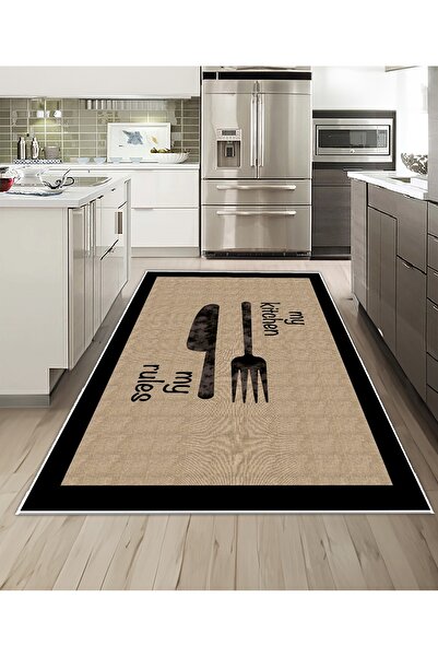 Dijidekor Shine M(252) Covor decorativ digital cu imprimeu maro, fără franjur...