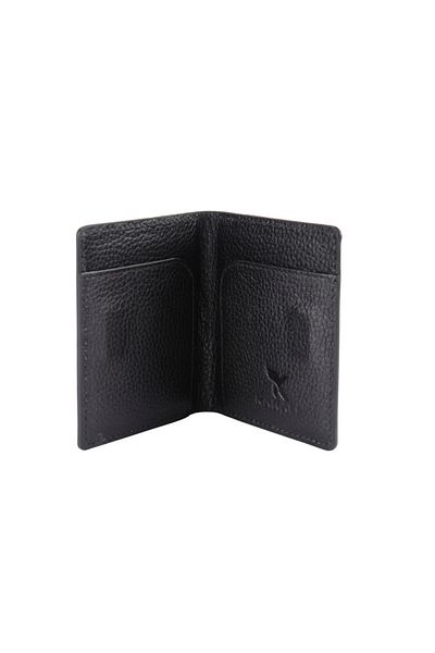 Karalı Deri Black K593-1 Black Genuine Leather Card Holder