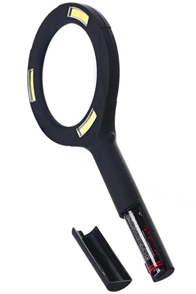 Belle Fusion 3 Ledli Işıklı El Büyüteci 250 Lümen Beyaz Işık Büyüteç 3x Zoom Tamirci Büyüteç Wt374