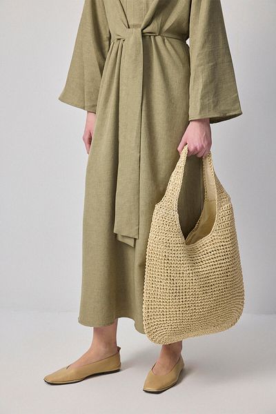 Touché Privé Wide Strap Straw Bag