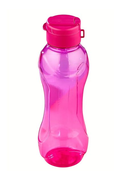 usin Pink 750 ml Transparent Student Nutrition Water Bottle School Office Gym Hiking Water Bottle Mug Flask