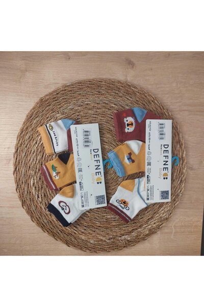 Defne Baby 6 Pairs Cotton New Born Newborn Baby Boy Socks