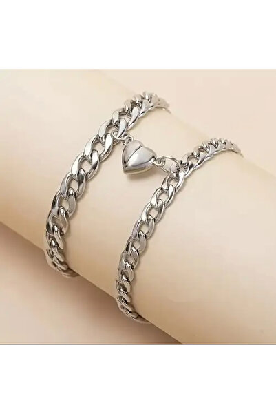 Home سوار مغناطيسي على شكل قلب للزوجين - ستانلس ستيل - سوار الحب الحصري للعشاق