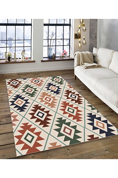 Dijidekor Shine M(204) Πράσινο Αντιολισθητικό Ψηφιακό Διακοσμητικό Χαλί με τύ...