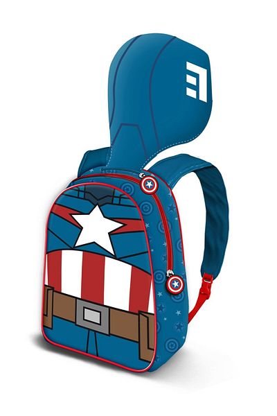 CAPTAİN AMERİCA Ghiozdan gradinita Captain America cu gluga 31 x 26 x 11 cm