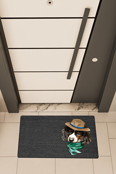 Dormot Home Covoraș de ușă cu tematică de câini, cu imprimare digitală de cal...