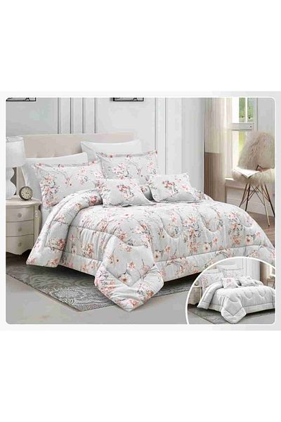 Red Rose Luxurious royal double bedspread with an exclusive floral design and attractive colors to suit your room decor, size 240*260 cm