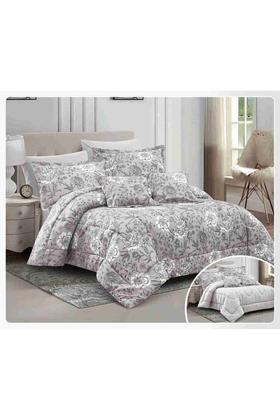 Red Rose Luxurious royal double bedspread with an exclusive floral design and attractive colors to suit your room decor, size 240*260 cm