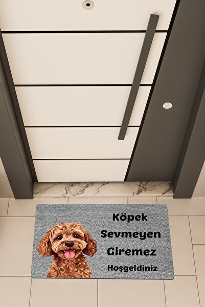 Dormot Home Quality Digital Printing Gray, Dog Sevmyen Girezz Themed Door Mat