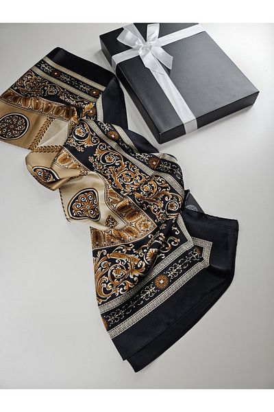 Webinay Home Silk Voile Shawl Ethnic Pattern Voile Shawl New Season