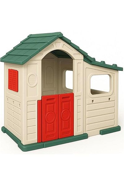 ALBADER Kids House With Room, Outdoor Children's Playset, Children Plastic Play House, Big House