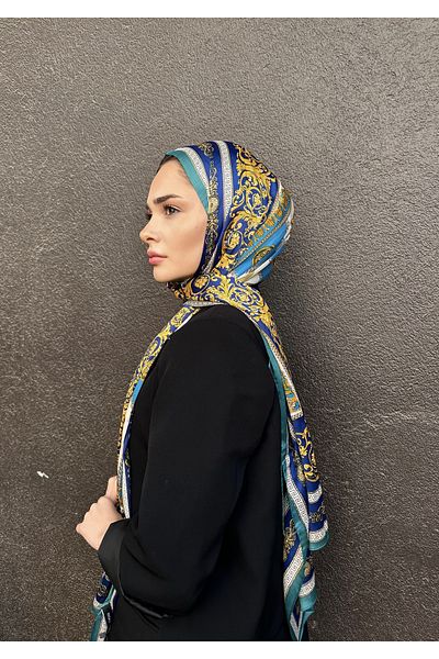 Webinay Home Retro Shawl Ethnic Pattern New Season Woven Silk Voile Shawl
