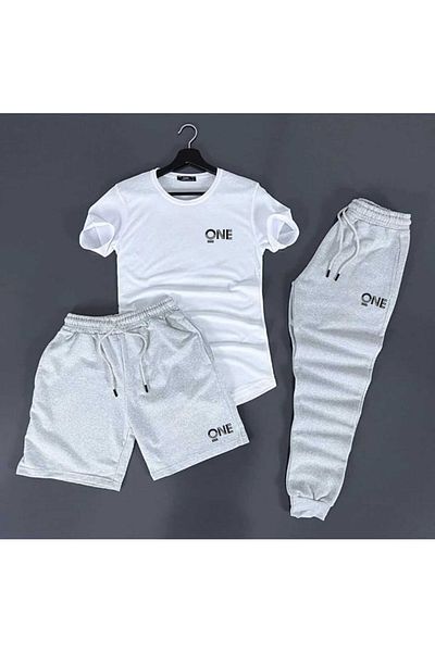 SILATU ONE εμπριμέ Unisex καλοκαιρινή αθλητική φόρμα-σορτς και μπλουζάκι
