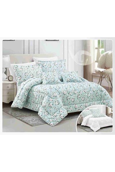 Red Rose Luxurious royal double bedspread with an exclusive floral design and attractive colors to suit your room decor, size 240*260 cm