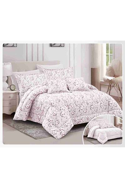 Red Rose Luxurious royal double bedspread with an exclusive floral design and attractive colors to suit your room decor, size 240*260 cm