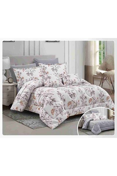 Red Rose Luxurious royal double bedspread with an exclusive floral design and attractive colors to suit your room decor, size 240*260 cm