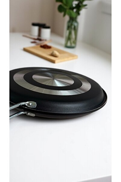 maraşçarşısı Siyah Çift Taraflı İkiz Balık Tavası 32 Cm Yapışmaz Taban