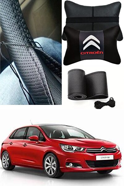 AYAZGRUP Set ortopedic Citroën-c4 pentru gât auto și husă volan ultra lux