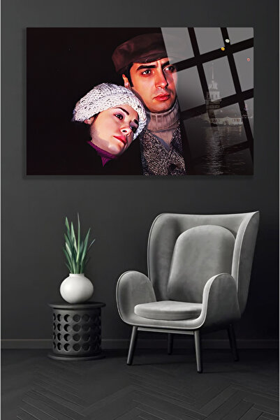 Genel Markalar Kurtlar Vadisi Polat ve Elif Kız Kulesi Manzara 4mm Kırılmaz T...