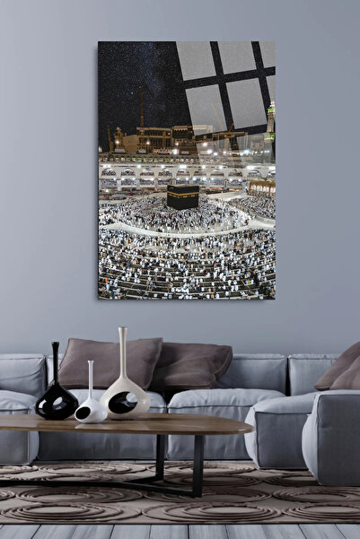 Genel Markalar HARİKA GECE MEKKE MEDİNE UMRE DİNİ İSLAMİ KIRILMAZ LÜKS CAM TA...