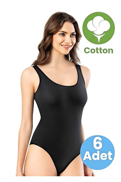 Tezzgelsin Жіночий боді з 6 товстими бретелями та застібками