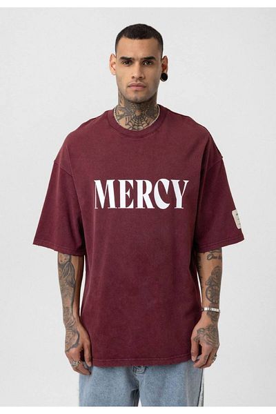 İLKCET MODA Tricou oversize unisex cu imprimeu Mercy