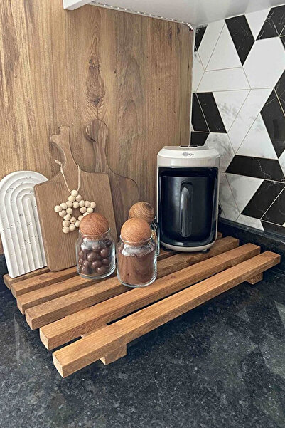 Moola Ahşap Çok Amaçlı Stand, Kahve Köşesi Standı, Airfryer Standı, Bulaşık Selesi, Organizer
