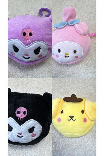 BUCHE CONCEPT Peluş Bozuk Para Cüzdanı Kuromi Hello Kitty Mickey