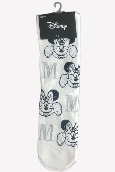 Disney Licensed 3 Pieces Minnie Mouse Patterned Women's Adult Socks