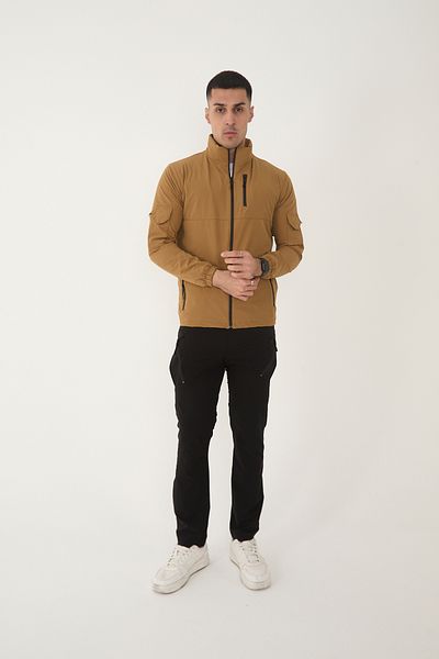 Camp Scoutland Camp490 Exterior Tactical Multi-Pocket Water Hungry Men's Seasonal Mustard Coat
