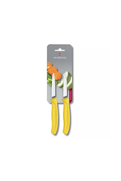 Victorinox Soyma Bıçağıağı 8 Cm Düz Sc Sarı 2 Li Blister