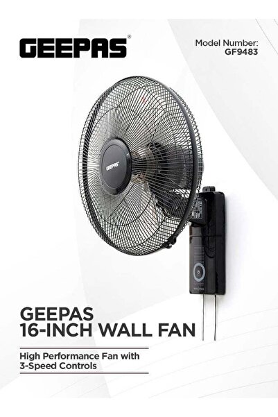 Geepas مراوح كهربائية مثبتة على الحائط - GF9483