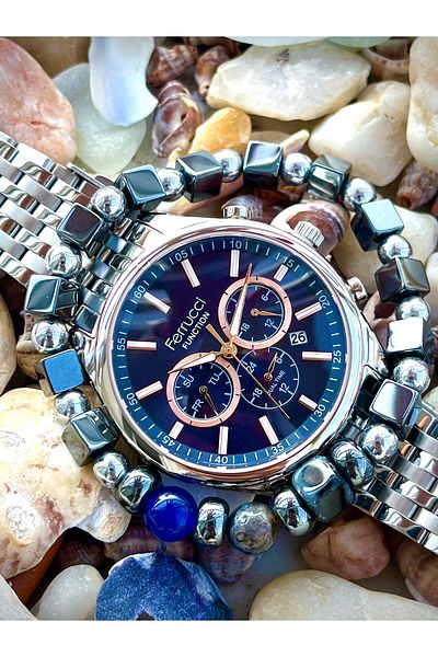 Ferrucci Brand Men's Watch All F. Active 2 Years Warranty Bracelet