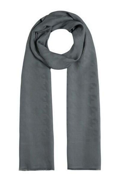 ipekevi Four Seasons Smoked Houndstooth Patterned Monogram Shawl