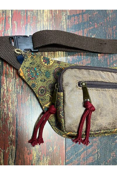 Street Bag Ethnic Authentic Bohemian Daily Travel Waist Bag Multi-Pocket Water Resistant