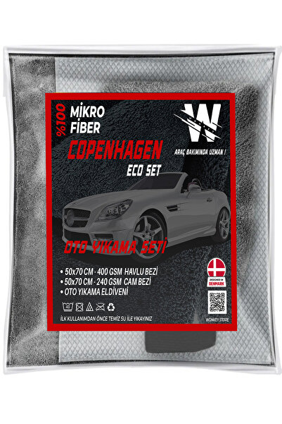 Wonkey Mikrofiber Oto Yıkama Seti | Araç Kurulama Havlusu Oto Cam Bezi Araba ...