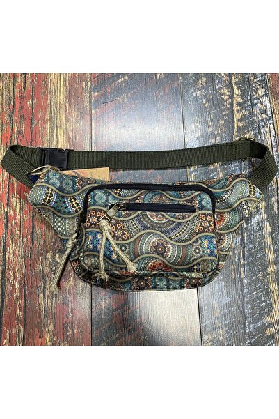 Street Bag Ethnic Authentic Bohemian Daily Travel Waist Bag Multi-Pocket Water Resistant