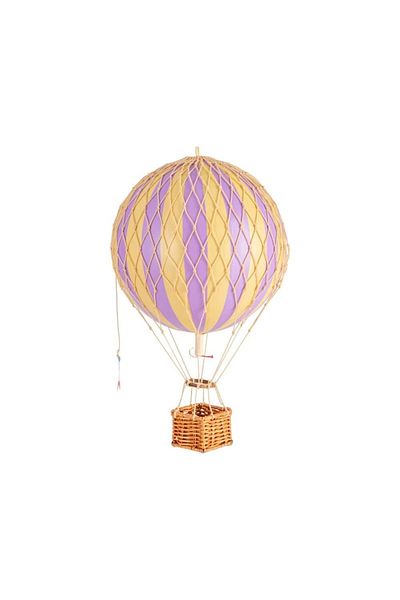 Authentic 1928 Hot Air Balloon Decoration, Authentic Models, Travels Light, Lavender 18x18x30 Cm
