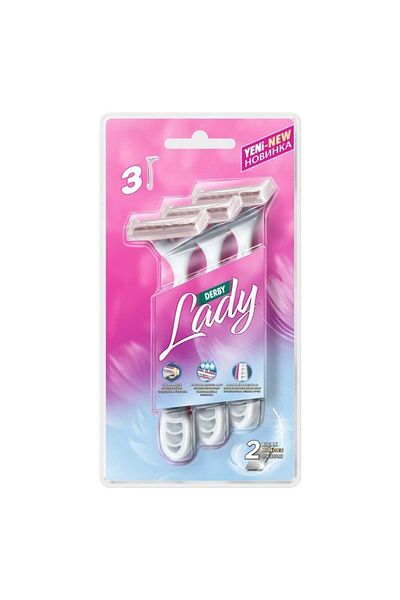 Derby Lady Platinum 2 Blade 3 Pack