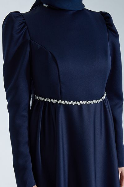 Azeem Matte Satin Hijab Evening Dress, Graduation, Engagement, Wedding, Promise Dress