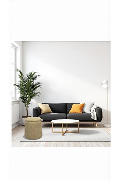 arge demo Lidya Makyaj Masası Pufu Sandıklı Dekoratif Puf