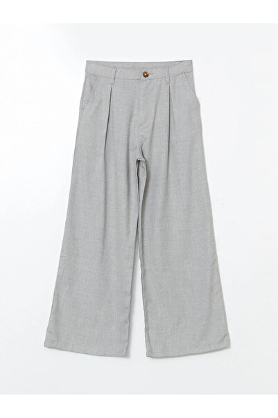 LC Waikiki LCW Kids Сиви панталони с регулируема еластична талия за момичета