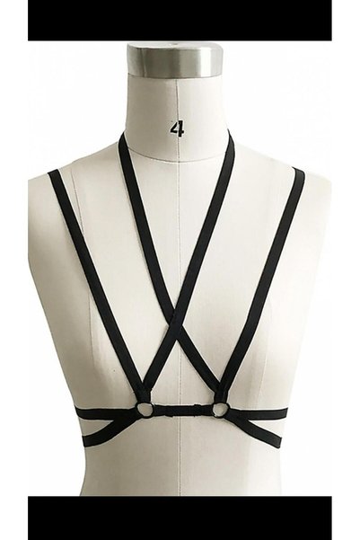 Estilo Lingerie SIKILAŞTIRICI LASTİK SÜTYEN GÖĞÜS HARNES FANTEZİ HARNES FANTEZİ SÜTYEN