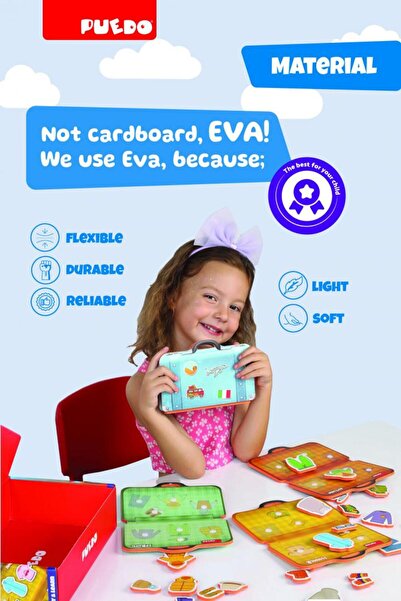 PUEDO Eva Foam Game, Make Your Own Luggage, Puedo Toys