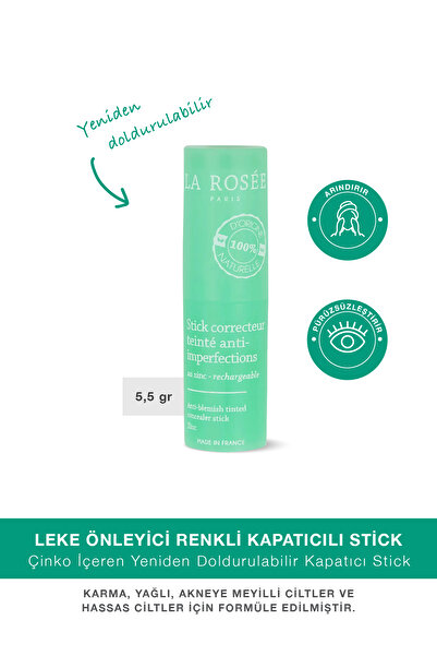 La Rosee Paris LEKE ÖNLEYİCİ RENKLİ KAPATICILI STİCK - 5,5 g - Doldurulabilir